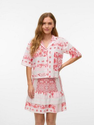 Рубашка с коротким рукавом и принтом пейсли VERO MODA