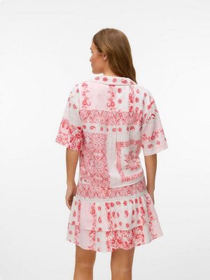 Рубашка с коротким рукавом и принтом пейсли VERO MODA