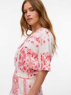 Рубашка с коротким рукавом и принтом пейсли VERO MODA