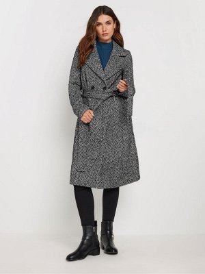 Длинное пальто-халат Tall Sally Herringbone