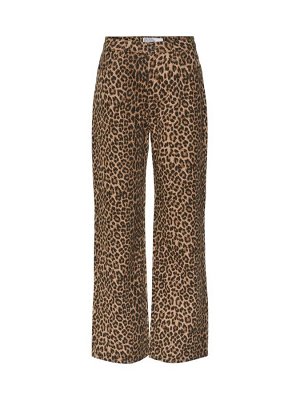 Джинсы Vero Moda с высокой талией и широким кроем, с леопардовым принтом