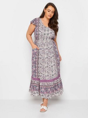 Платье макси с бахромой Yours Curve Boho
