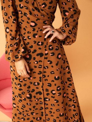 Animal — платье миди с запахом и принтом Myleene Klass Animal