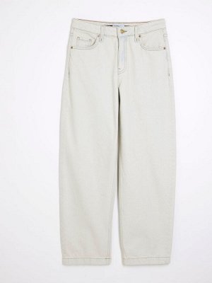Джинсы River Island Super Pale Barrel из 100% хлопка