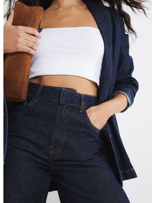 Джинсы River Island с высокой талией и широкими штанинами, 100% хлопок