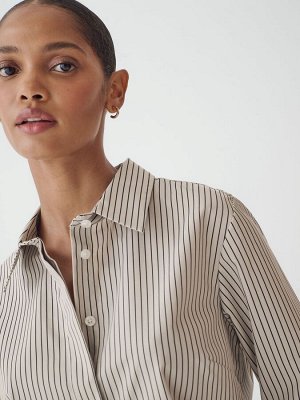 Stone Stripe — рубашка с приталенным воротником и длинными рукавами