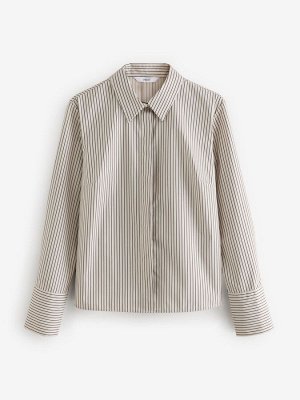 Stone Stripe — рубашка с приталенным воротником и длинными рукавами