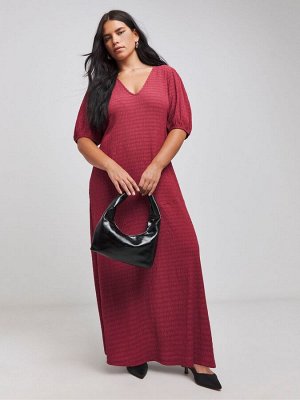 Платье макси Simply Be из текстурированного джерси с асимметричным кроем и карманами