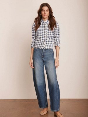 Пиджак из букле в клетку Mint Velvet