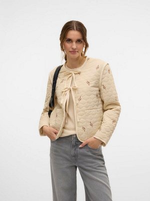 Стеганая короткая куртка VERO MODA с завязками спереди
