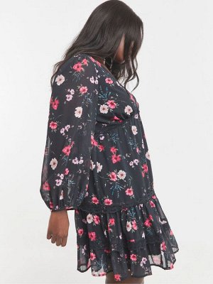 Платье-корсет Simply Be Georgette с кружевной отделкой