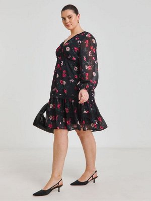 Платье-корсет Simply Be Georgette с кружевной отделкой