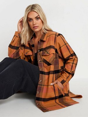 Куртка Yours Curve Checked из 100% хлопка