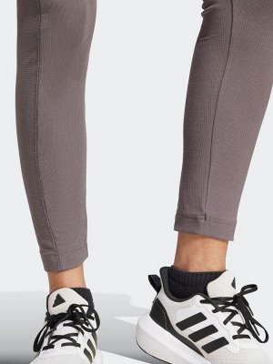 Серые леггинсы adidas ALL SZN Rib High-Waist 7/8