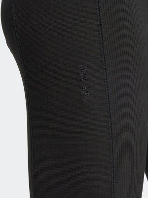 Черные леггинсы adidas ALL SZN Rib High-Waist 7/8