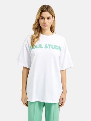 Футболка Smith & Soul большого размера с надписью «SOUL STUDIO», 100% хлопок