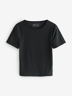 Черный - Active Ultimate Top с короткими рукавами