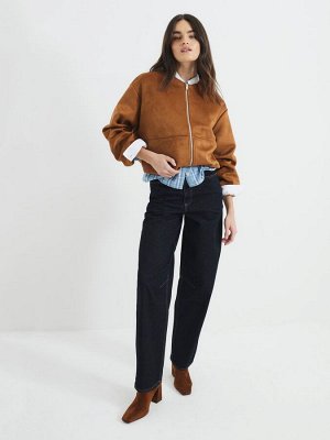 Джинсы River Island Barrel с швом Indigo