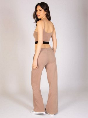 Женские спортивные брюки Essential Wide Legs Brown - Pineapple