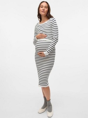 Mamalicious платье миди в полоску для беременных с функцией кормления