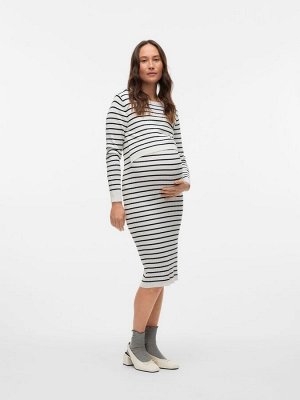 Mamalicious платье миди в полоску для беременных с функцией кормления