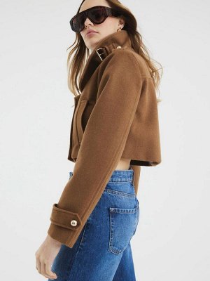 Укороченная военная куртка River Island
