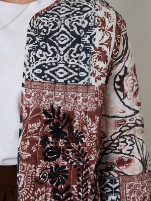 Стеганая куртка Threadbare из 100% хлопка с вышивкой