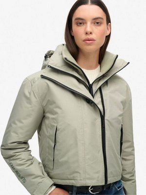 Куртка-ветровка с капюшоном и принтом «Морская трава» Superdry Green