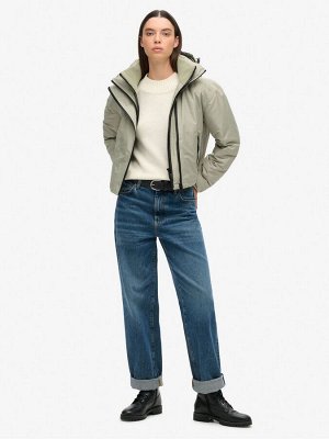 Куртка-ветровка с капюшоном и принтом «Морская трава» Superdry Green