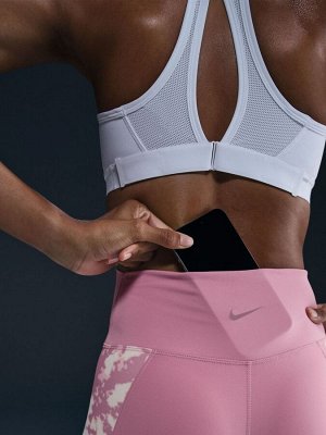 Elemental Pink - Леггинсы Nike One с высокой талией 7/8 и принтом
