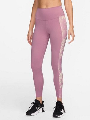 Elemental Pink - Леггинсы Nike One с высокой талией 7/8 и принтом