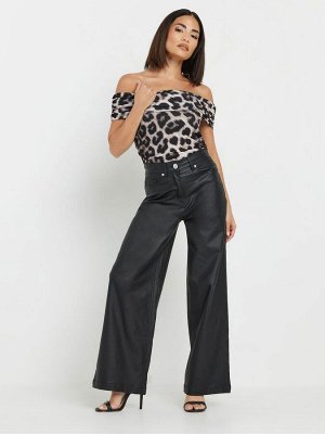 Топ PixieGirl Petite Leopard Bardot