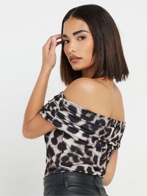 Топ PixieGirl Petite Leopard Bardot