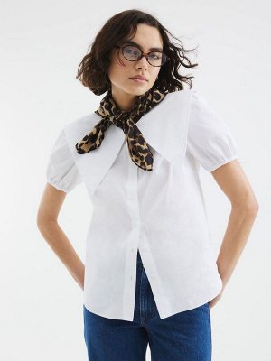 Белая рубашка с воротником River Island