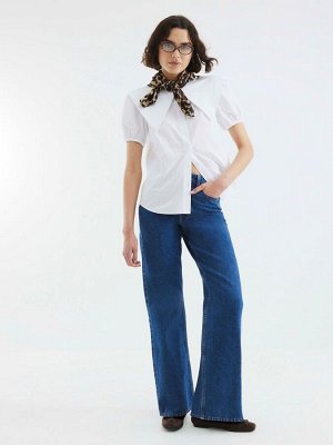 Белая рубашка с воротником River Island