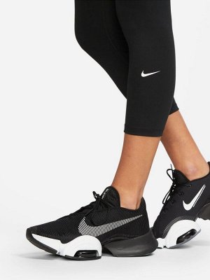 Черные укороченные леггинсы Nike Dri-FIT One Crop