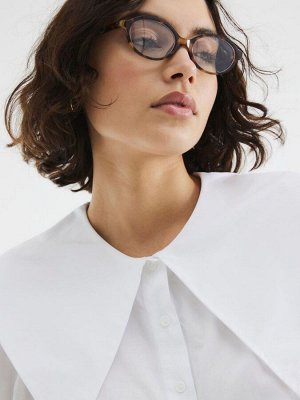 Белая рубашка с воротником River Island