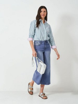 Укороченные джинсы Crew Clothing Company с широкими штанинами