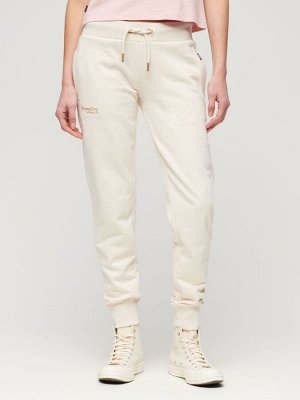 Кремовые спортивные брюки Superdry Essential с логотипом