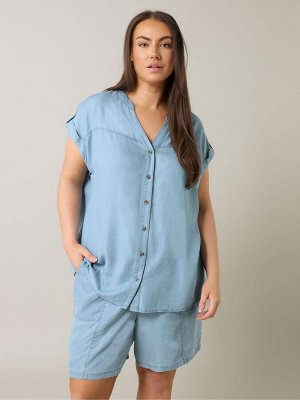 Рубашка с короткими рукавами Evans Blue Lyocell