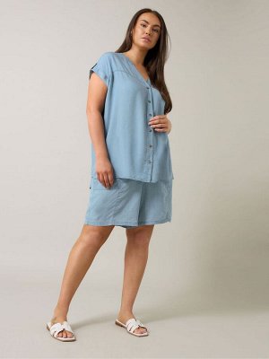 Рубашка с короткими рукавами Evans Blue Lyocell