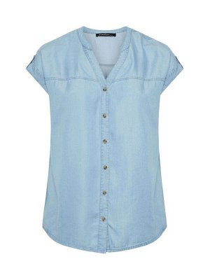 Рубашка с короткими рукавами Evans Blue Lyocell