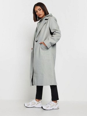 Серое городское пальто PixieGirl Petite Button