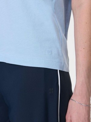 Синяя футболка с V-образным вырезом от Sweaty Betty Essential
