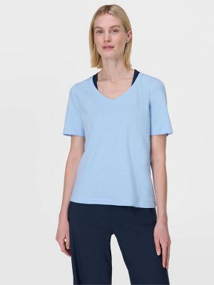 Синяя футболка с V-образным вырезом от Sweaty Betty Essential
