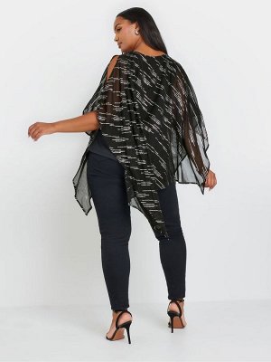 Блузка Yours Curve Drape Metallic