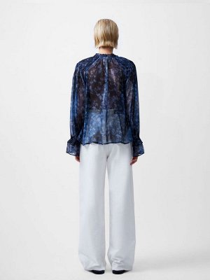 French Connection Dawn Hallie Crinkle Blouse