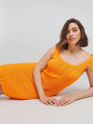 Платье Simply Be из 100% хлопка с завязками на плечах