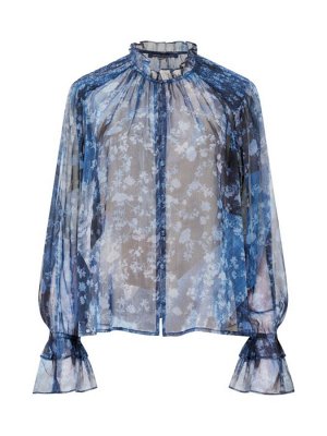 French Connection Dawn Hallie Crinkle Blouse