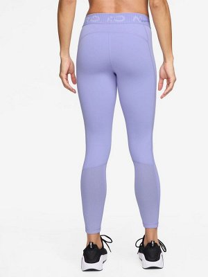Сиреневый лед — леггинсы Nike Pro Mid Rise 7/8 с графикой